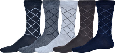 VIPUN Men Printed Calf Length(Pack of 5)