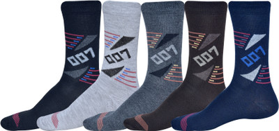 VIPUN Men Printed Calf Length(Pack of 5)