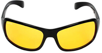 CREATURE Wrap-around Sunglasses(For Men & Women, Yellow)