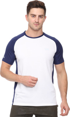 YouthCrush Color Block Men Round Neck White T-Shirt