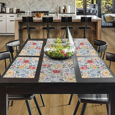 PRAKARTIK Multicolor 135 cm Table Runner(Cotton, Jacquard)