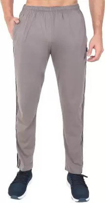 Zeffit Striped Men Silver Track Pants