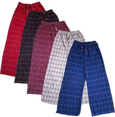 YNA Regular Fit Girls Blue, White, Maroon, Black, Red Trousers