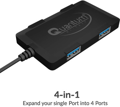 EXPERTRONICS E xpertronics 4 USB A ports and 70cm long cable Type C to 2.0 USB Hub E xpertronics 4 USB A ports and 70cm long cable Type C to 2.0 USB Hub USB Hub(Black)