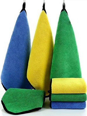 Trendegic Microfiber Vehicle Washing  Cloth(Pack Of 3, 800 GSM)