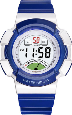 Time Up Big Dial Size New Style Alarm & Light 4-15 Years Age Group Digital Watch  - For Boys & Girls