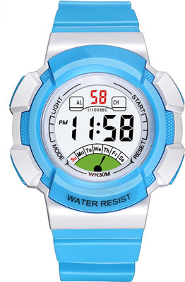 Time Up Big Dial Size New Style Alarm & Light 4-15 Years Age Group Digital Watch  - For Boys & Girls
