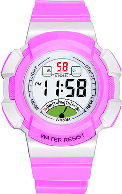 Time Up Big Dial Size New Style Alarm & Light 4-15 Years Age Group Digital Watch  - For Boys & Girls