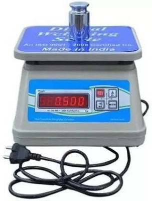SOYEN ABS 30kg TO 1G made in india SB product IBON DOUBLE DISPLAY Weighing Scale(White, Blue)