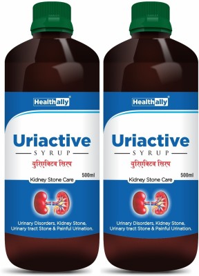 Health Ally Uriactive Kidney Stone Syrup Ayurvedic Medicine for Kidney, Urinary Tract Stones(Pack of 2)