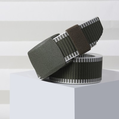 Winsome Deal Men Casual Green Canvas Belt