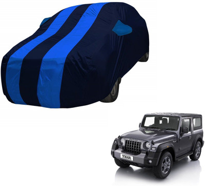 MOCKHE Car Cover For Mahindra Thar (With Mirror Pockets)(Blue)