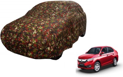 MOCKHE Car Cover For Honda Amaze (Without Mirror Pockets)(Green)