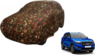 Auto Hub Car Cover For Kia SELTOS (Without Mirror Pockets)(Green)