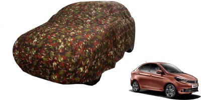 Auto Hub Car Cover For Tata Tigor (Without Mirror Pockets)(Green)