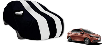 MOCKHE Car Cover For Tata Tigor (With Mirror Pockets)(White)