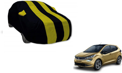 Auto Hub Car Cover For Tata Altroz (With Mirror Pockets)(Yellow)