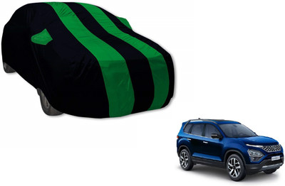 Auto Hub Car Cover For Tata Safari (With Mirror Pockets)(Green)