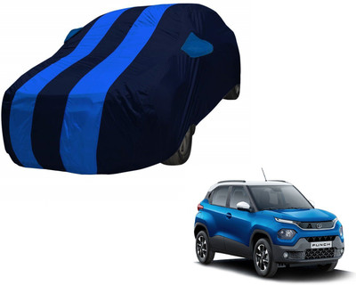 Auto Hub Car Cover For Tata Punch (With Mirror Pockets)(Blue)