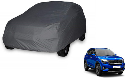 Auto Hub Car Cover For Kia SELTOS (Without Mirror Pockets)(Grey)