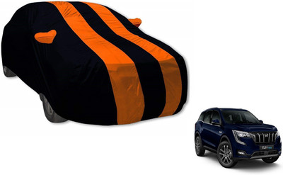 Auto Hub Car Cover For Mahindra XUV 700 (With Mirror Pockets)(Orange)
