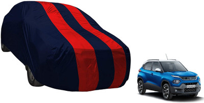 Auto Hub Car Cover For Tata Punch (With Mirror Pockets)(Red)