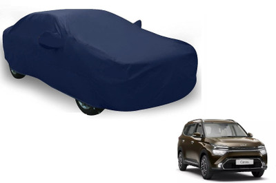 Auto Hub Car Cover For Kia Carens (With Mirror Pockets)(Blue)