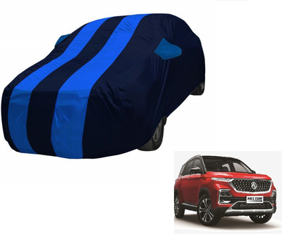Auto Hub Car Cover For MG Hector Plus (With Mirror Pockets)(Blue)