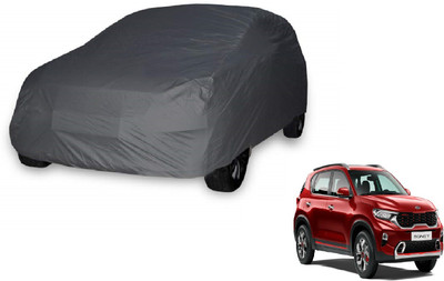 Auto Hub Car Cover For Kia Sonet (Without Mirror Pockets)(Grey)