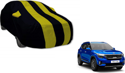 MOCKHE Car Cover For Kia SELTOS (With Mirror Pockets)(Yellow)