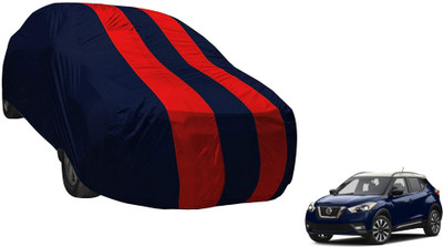 Auto Hub Car Cover For Nissan Kicks (With Mirror Pockets)(Red)