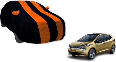 Auto Hub Car Cover For Tata Altroz (With Mirror Pockets)(Orange)