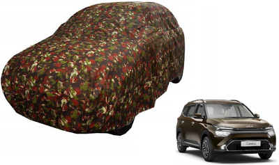 Auto Hub Car Cover For Kia Carens (Without Mirror Pockets)(Green)