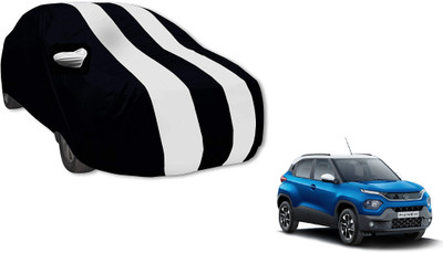 Auto Hub Car Cover For Tata Punch (With Mirror Pockets)(White)