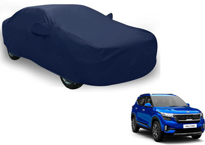 Auto Hub Car Cover For Kia SELTOS (With Mirror Pockets)(Blue)