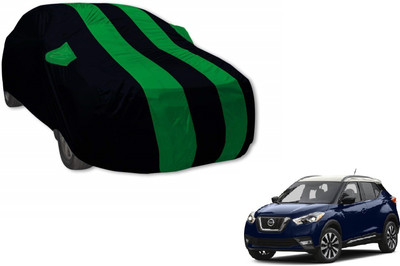 Auto Hub Car Cover For Nissan Kicks (With Mirror Pockets)(Green)