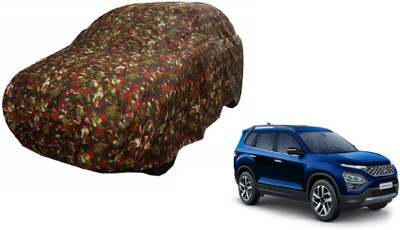 Auto Hub Car Cover For Tata Safari (Without Mirror Pockets)(Green)
