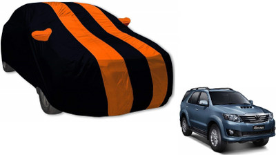 MOCKHE Car Cover For Toyota New Fortuner (With Mirror Pockets)(Orange)