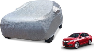 Auto Hub Car Cover For Honda Amaze (With Mirror Pockets)(Multicolor)