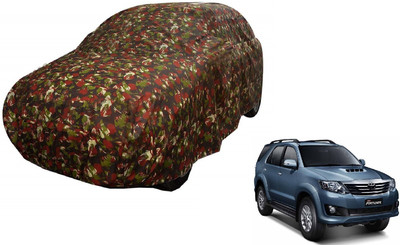 MOCKHE Car Cover For Toyota New Fortuner (Without Mirror Pockets)(Green)