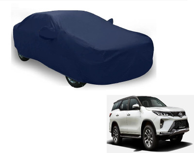 Auto Hub Car Cover For Toyota Universal For Car (With Mirror Pockets)(Blue)