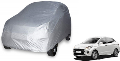 Auto Hub Car Cover For Hyundai Aura (Without Mirror Pockets)(Silver)