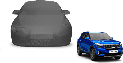 Auto Hub Car Cover For Kia SELTOS (With Mirror Pockets)(Grey)