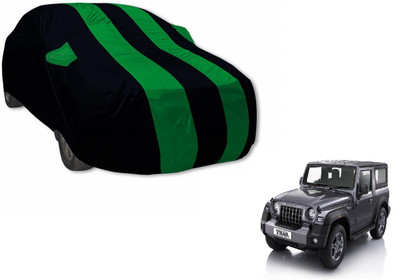 MOCKHE Car Cover For Mahindra Thar (With Mirror Pockets)(Green)