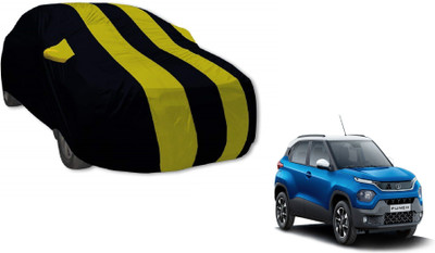 Auto Hub Car Cover For Tata Punch (With Mirror Pockets)(Yellow)