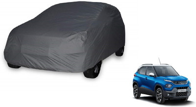 Auto Hub Car Cover For Tata Punch (Without Mirror Pockets)(Grey)