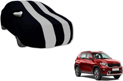 Auto Hub Car Cover For Kia Sonet (With Mirror Pockets)(Silver)