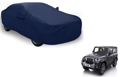 MOCKHE Car Cover For Mahindra Thar (With Mirror Pockets)(Blue)