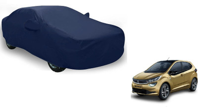 Auto Hub Car Cover For Tata Altroz (With Mirror Pockets)(Blue)