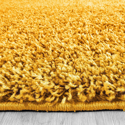 Acarpet Yellow Polyester Runner(2 ft,  X 8 ft, Rectangle)